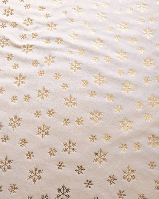 Suavetina Navidad Blanco Hueso Estampada x Metros Ref. 04023