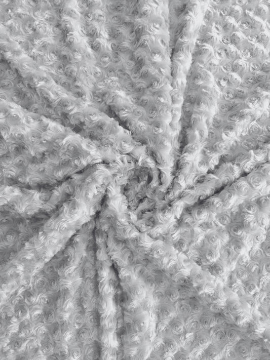 Remolino Peluche Rosas Gris Claro x Metro Ref. 03666