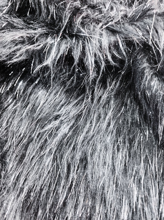 Mink Negro Alambre Plata x Metros Ref. 1100001