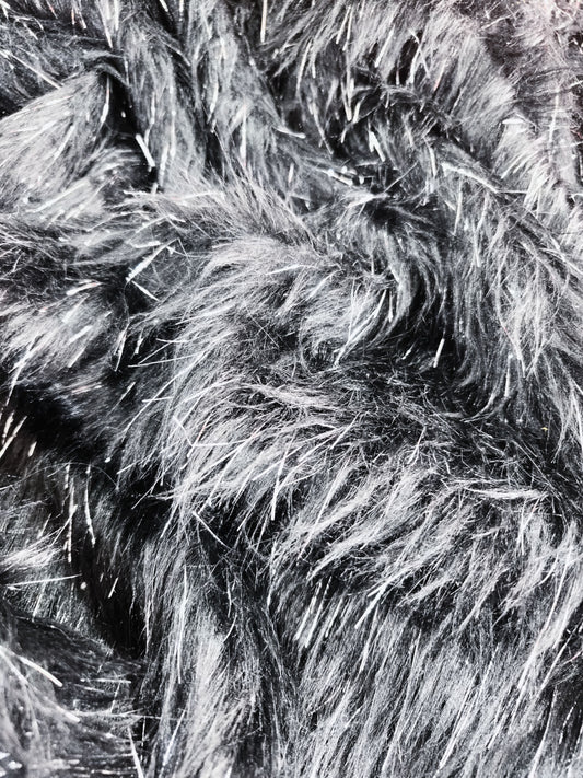 Mink Negro Alambre Plata x Metros Ref. 1100001