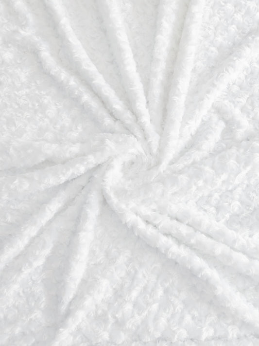 Remolino Peluche Rosas Blanco x Metro Ref. 03999