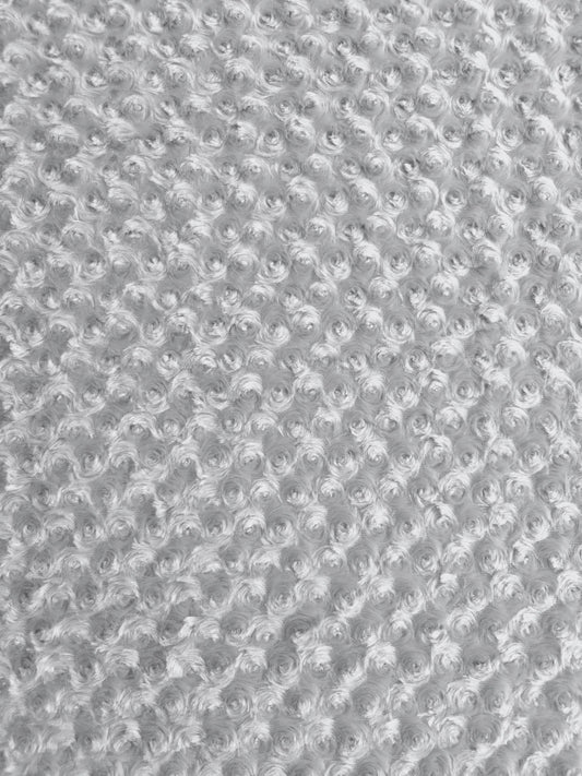 Remolino Peluche Rosas Gris Claro x Metro Ref. 03666