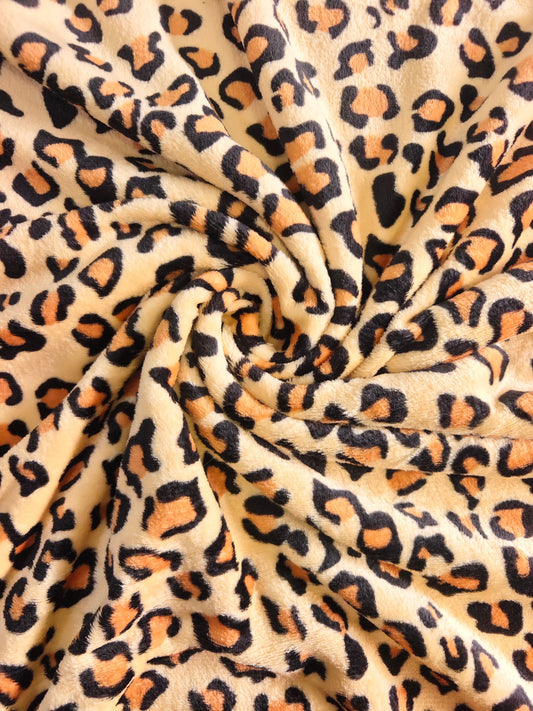 Piel de Conejo Leopardo Estampado x Metros Ref. 07031