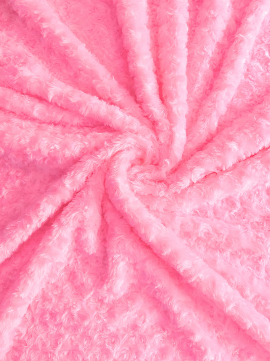 Remolino Peluche Rosas Rosado x Metro 03968