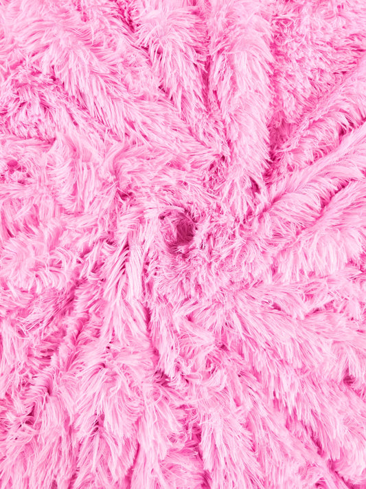 Venus Pelo Largo Rosado Unicolor x Metros